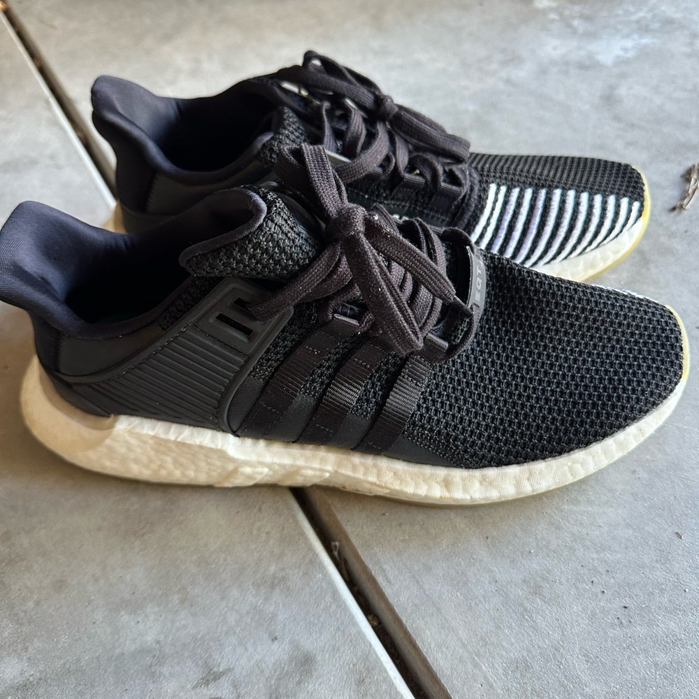 Adidas Black and Gray Sneakers